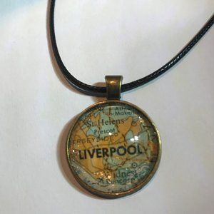 Liverpool Map Necklace- Homemade